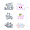 High Temperature Resistant Food Grade Silicone Easter Rabbit Mold for Handmade Craft Projects and Holiday Ornaments