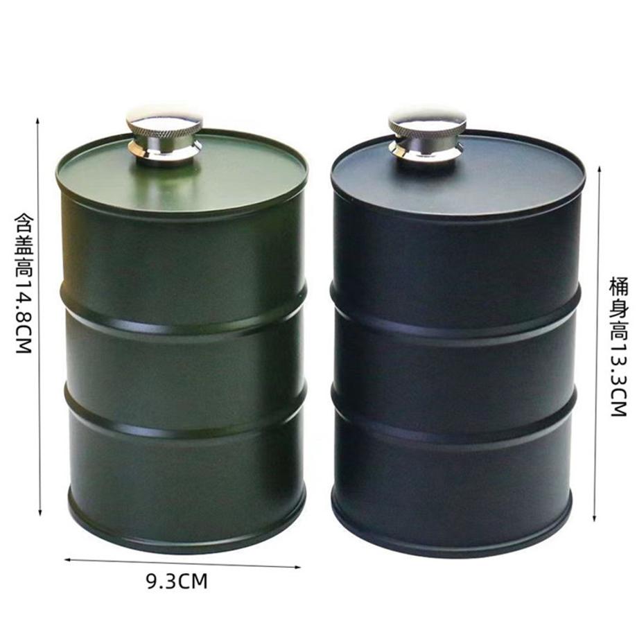 1 Pcs Stainless Steel Water Bottle Portable Outdoor Small Mini Water Bottle Bucket Oil Bucket Water Bottle Home Kitchen Tools