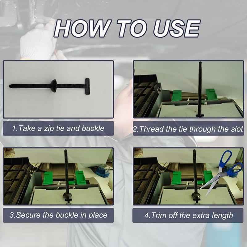 Cable Tie Buckle Rivet Clips Auto Trunk Floor Panel Fastener Universal Car Repair Parts Universal Liner Clip