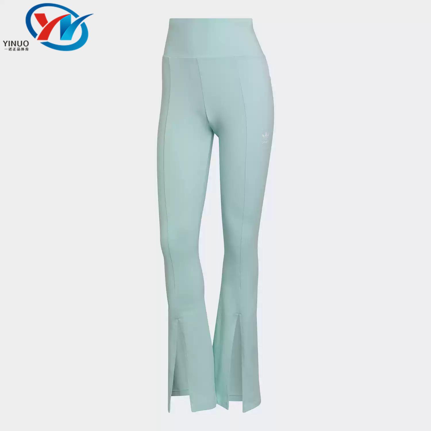 Adidas/Adidas Trefoil Women s Yoga Sports Casual Split Tight-Fit Long Pants Hu1614 L