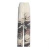 Pantalon en denim droit patchwork taille haute pour femme, effet dégradé – Collection Automne 2025