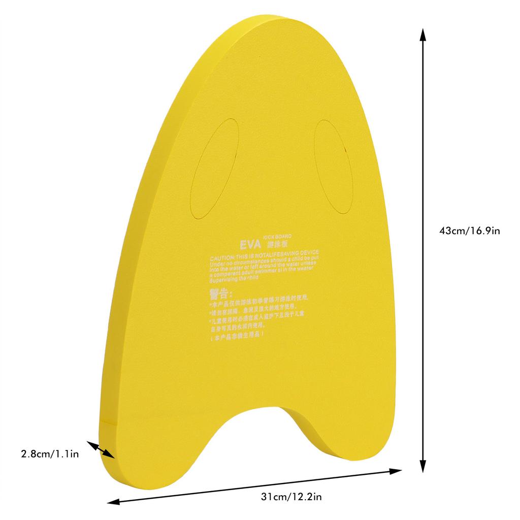 Swimming Board Floating Plate A Shape EVA Back Float Training Aid Float Hand Foam BoardYellow