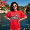 If Crabby Please Return To The Beach Graphic Tshirt Trendy Summer Beach Shirt Coastal Nautical Vacation Outfit Unisex Cotton Tops