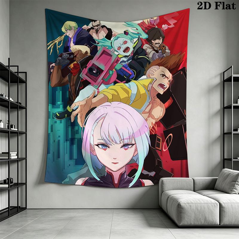 Cyberpunk EDCG Pattern Home Decor Tapestry, Wall Hanging, Decorative RV Wall Cloth.SGT0917465