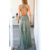 Sexy Women Wrap Boho Maxi Club Bandage Long Dress Party Bridesmaids Robe Longue Spaghetti Strap Female Multi Rope Hollow Out