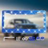 1/2PCS NEW Bling Crystal Car License Plate Frame Women Rhinestone License Plate Frame Cover Holder Car Accessories With Screw