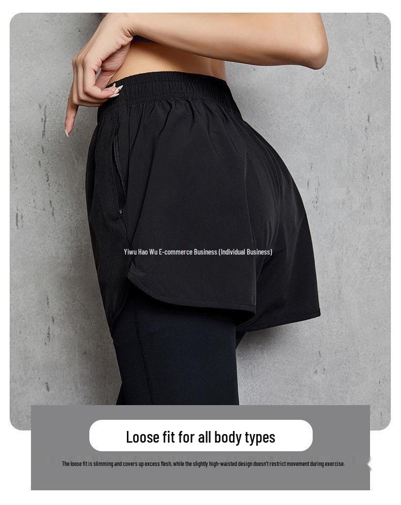 Women's Quick-Dry Athletic Shorts - Casual Fitness Yoga Pants for Running & Training