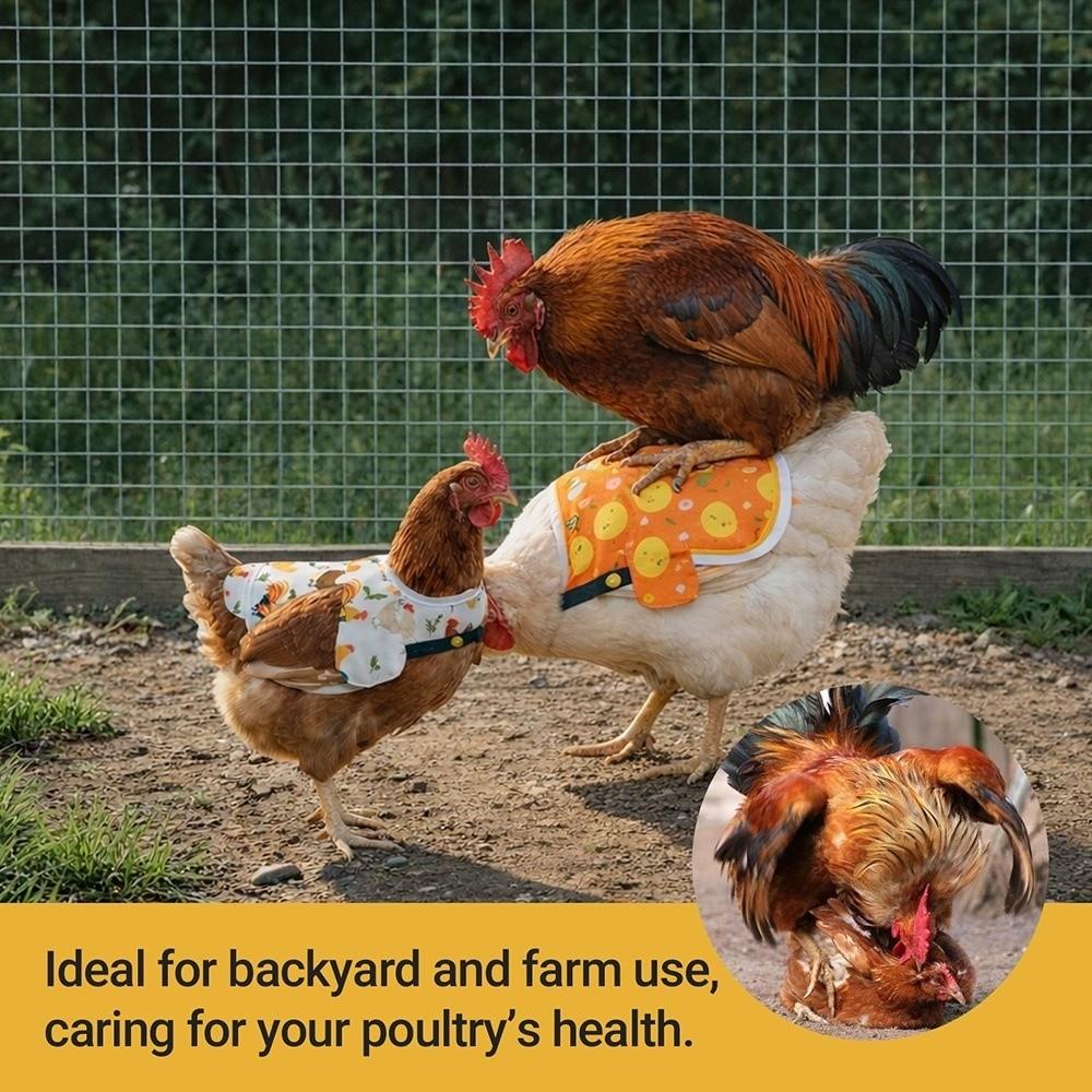 Elastic Chicken Saddle Adjustable Chicken Harness Vest Practical Hen Apron Pet Clothes