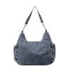 Fashi Denim Sewing Thread Solid Interior Compartment Shoulder Bags 2026 High Quality Bags for Women Zipper Women's Handbags