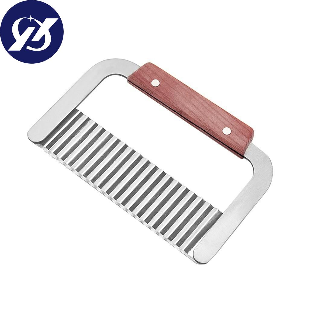Potato Chip Vegetable Crinkle Wavy Cutter  Tool Fry Fries Hand Chipper Tool