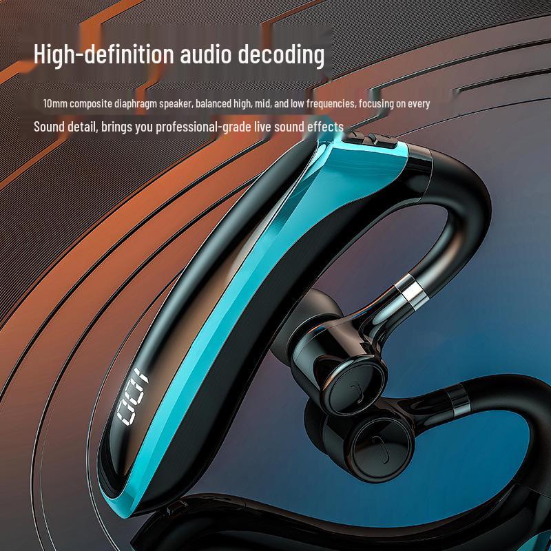2025 Wireless Ear-Hook Bluetooth Headphones - 240 Hr Battery, Noise Reduction