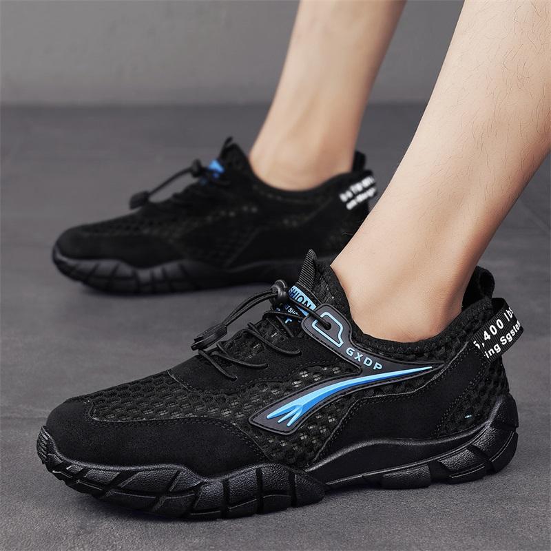 

Летние сетчатые мужские уличные кроссовки дышащая повседневная обувь для мужчин спортивная обувь черные кроссовки для ходьбы мужские слипоны 39 чёрный