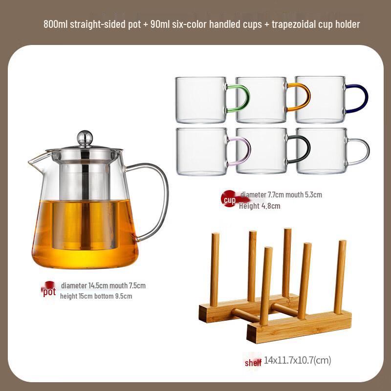 Star-Mark 2025 Glass Teapot with Infuser