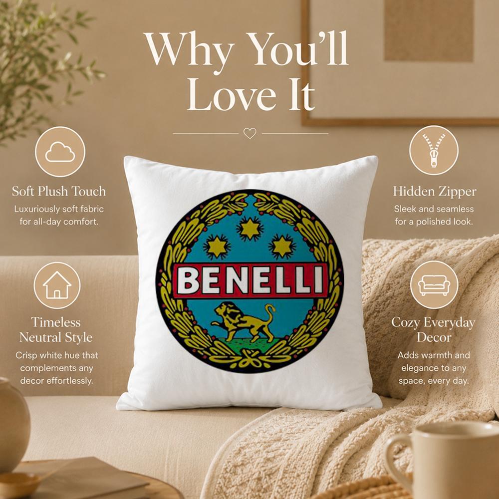 Brand B-BenelliS Cushion Cover Double-Sided Printed Pillow Cover Hypoallergenic Dust-Mite Proof