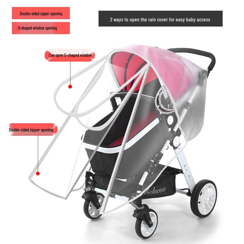 Universal Baby Stroller Rain, Wind, and Dust Cover