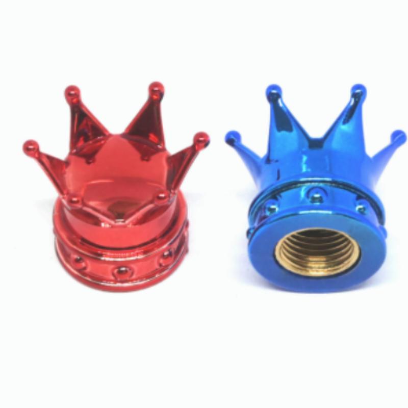 4 STK Universal Kronenrad Ventilkappen Luft Staubdicht Wasserdicht Auto Motorrad Reifen Felgenabdeckungen Autodekoration Ventilkappen