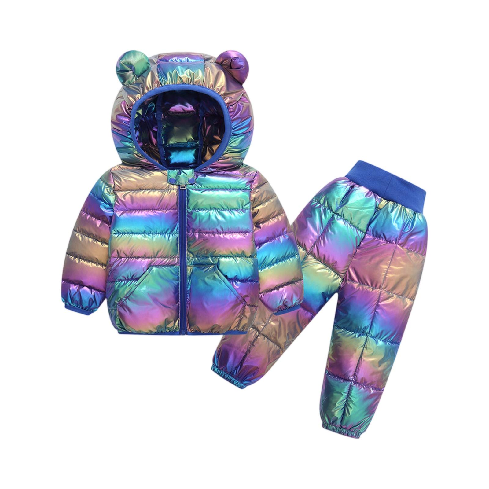 

Kids 2 Piece Set Quilted Cotton Outerwear 100 синий