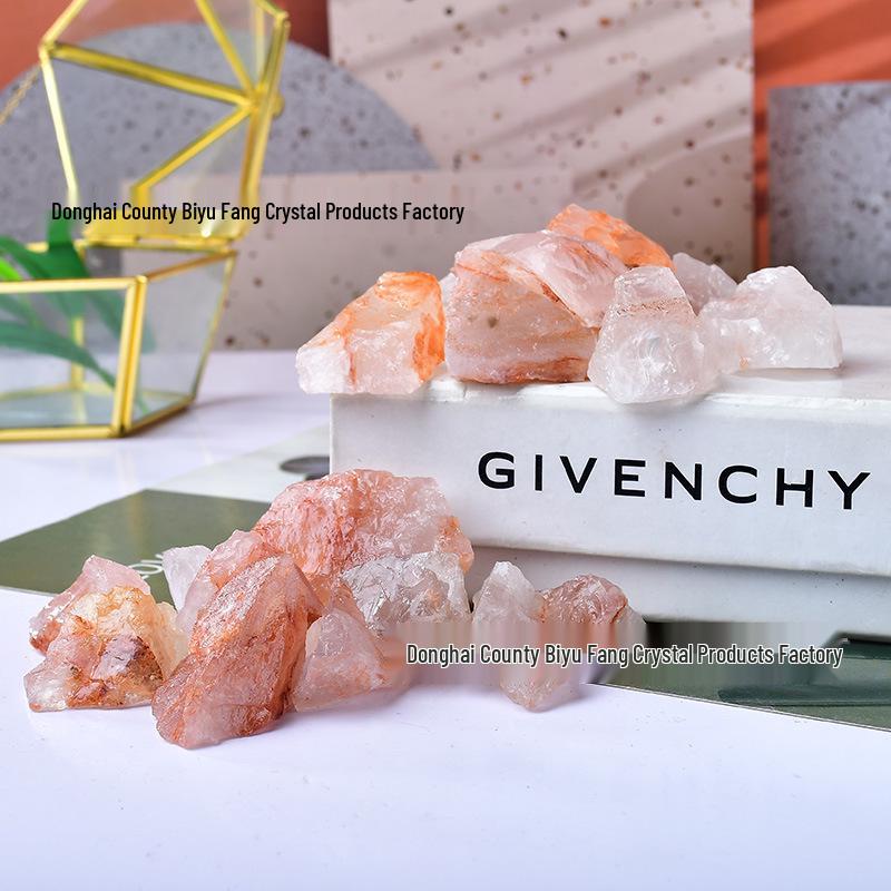 Natural Red Glue Flower Crystal Ornament: Raw Mineral Stone Diffuser and Demagnetizer Gift. 1-2 cm 100g естественный