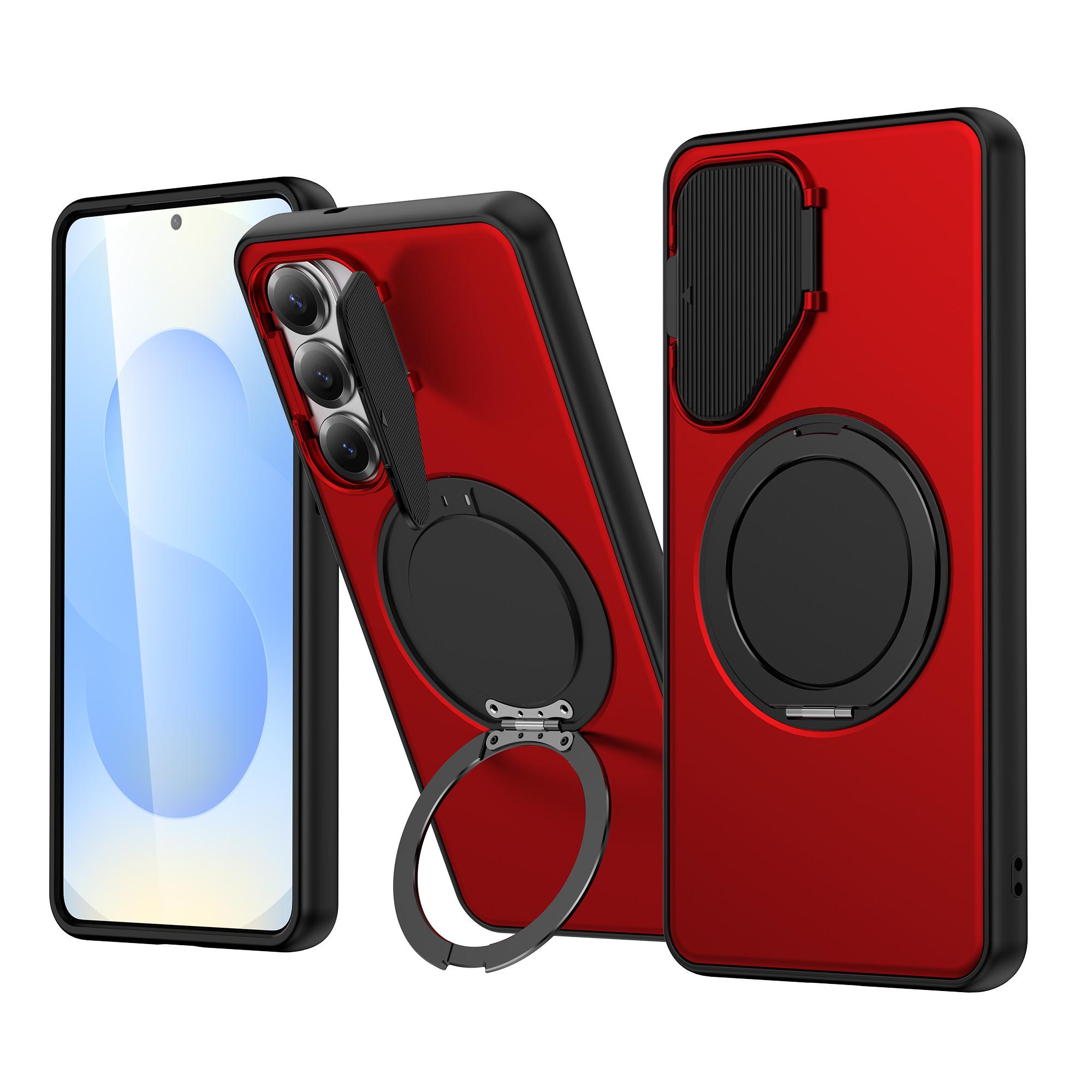 

360° Magnetic Bracket Phone Case For Samsung Galaxy S26 Ultra S25 S24 Plus Camera Protection Shockproof Stand Holder Cover Funda Galaxy S26