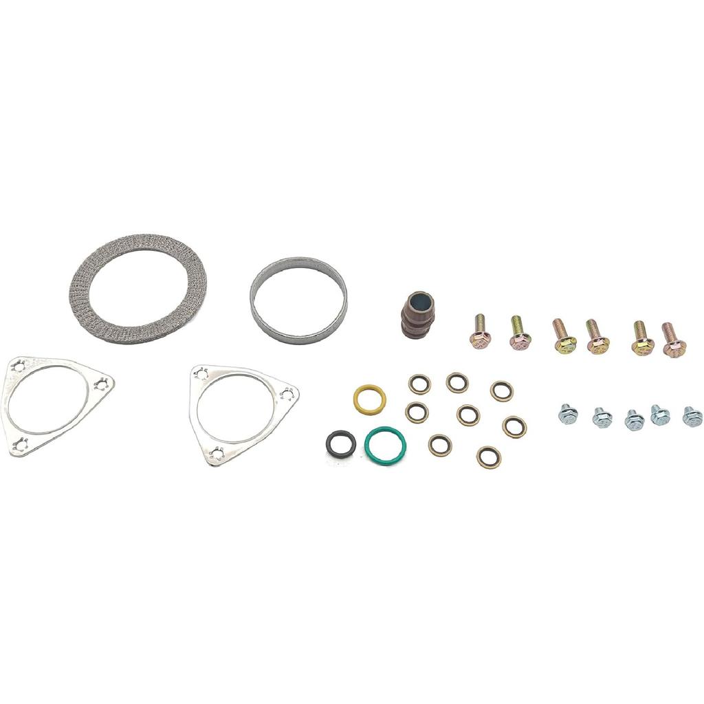 PartsFlow Turbo Hardware Mounting Install Kit, Mounting Seal Set for 2008 2009 2010 Ford F-250 F-350 F-450 F-550 6.4L V8 Turbo Diesel 8C3Z9T514A