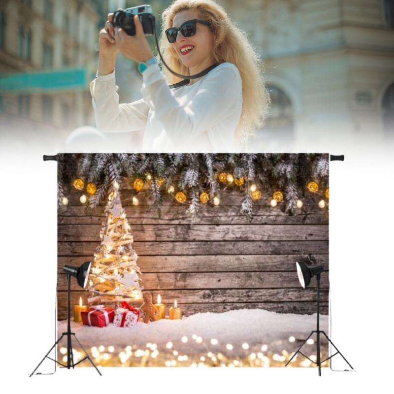 Tree Christmas Wood Photography Background Studio Photo Prop Decoration Backdrop