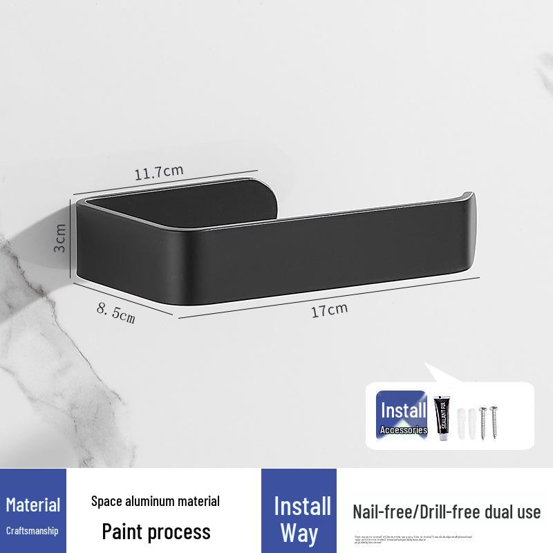 

Держатель для туалетной бумаги из нержавеющей стали 304 с матовой поверхностью, самоклеящийся крючок для туалетной бумаги