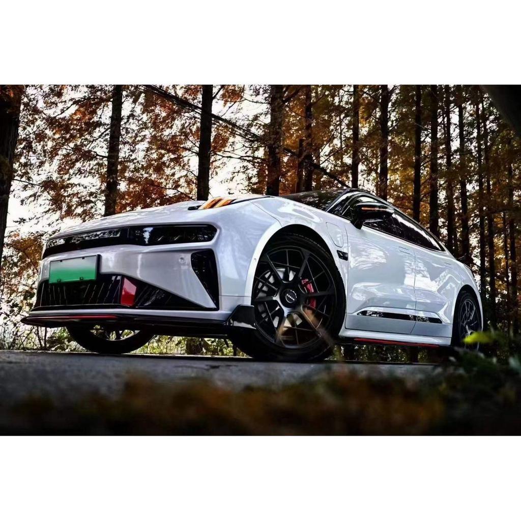 Zeekr 001 FR Model Full Body Kit: Front & Rear Bumpers, Side Skirts, New Energy Vehicle Modification.
