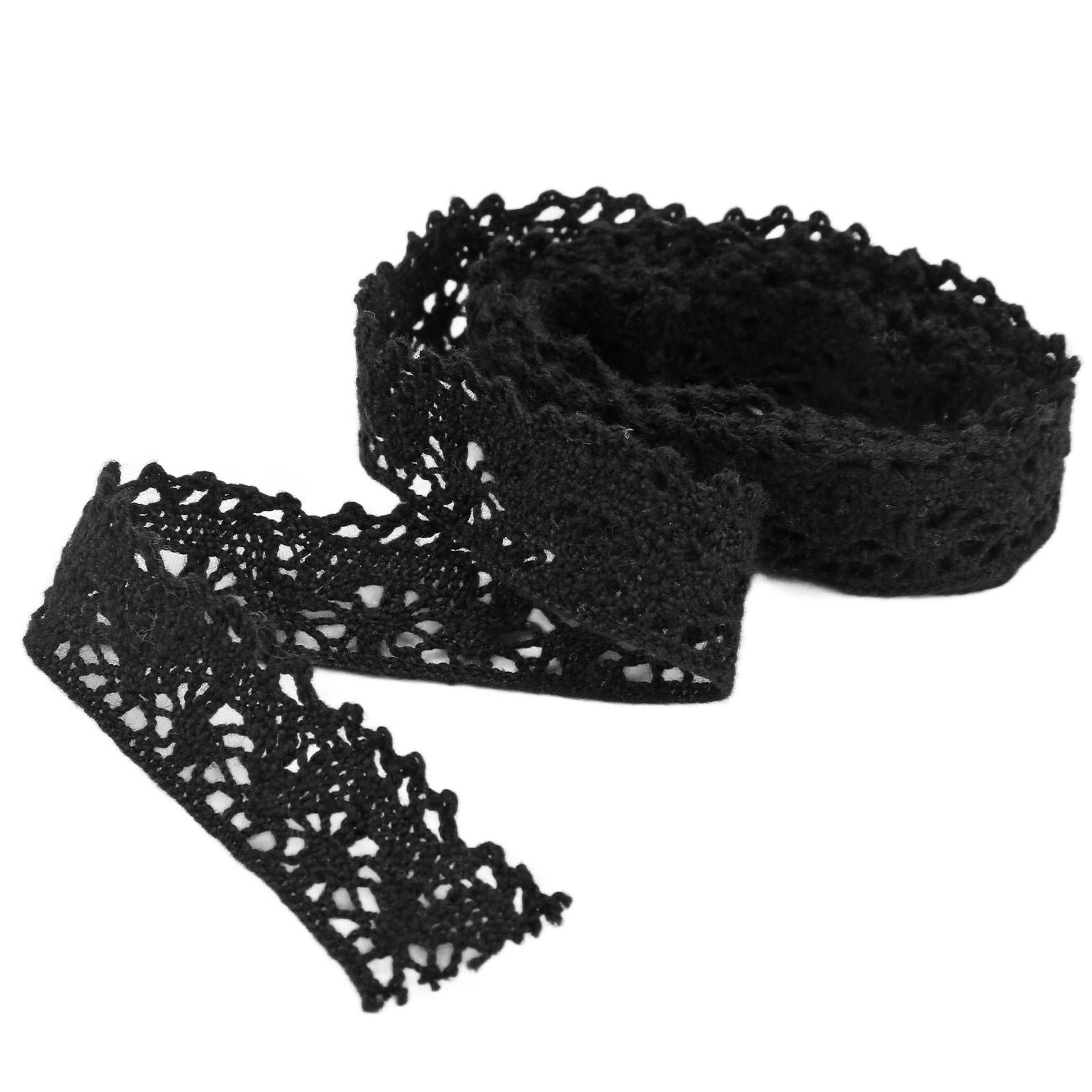 

Кружевная лента для рукоделия, резка, элегантный стиль, четкие узоры, аксессуары для квилтинга для Рождества, свадьбы чёрный