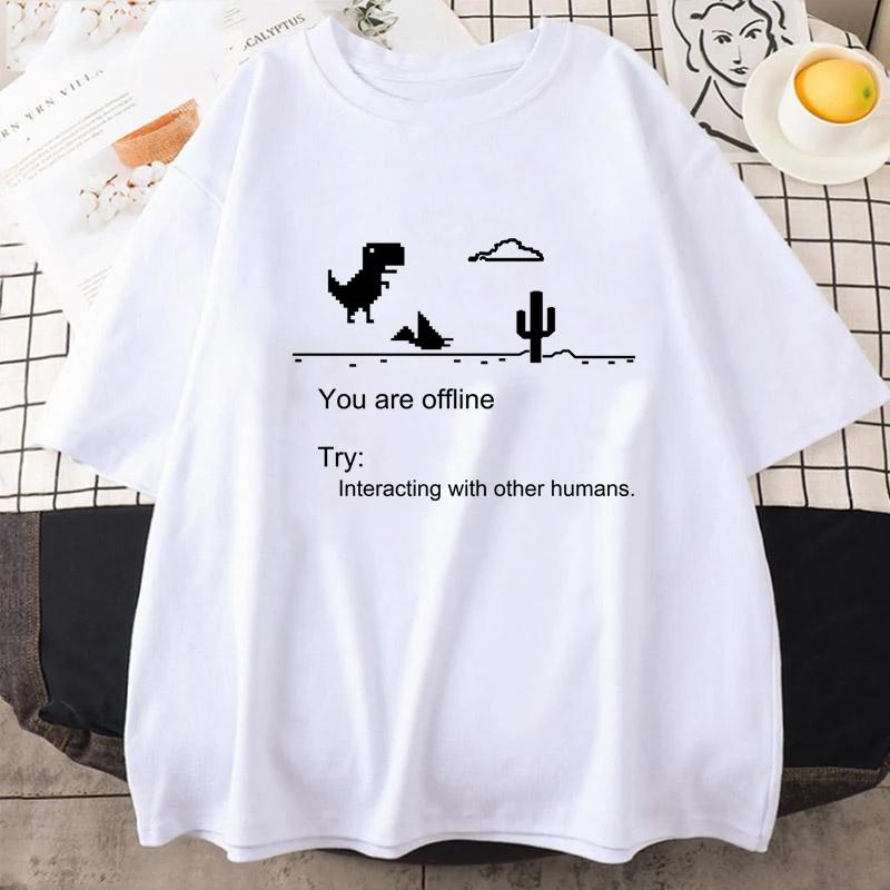 

2025 Men s T-shirts Printed Dinosaur Cactus Funny Tops Summer Cotton T-shirt for Men Casual O-Neck Tee Shirts Streetwear Top 3XL