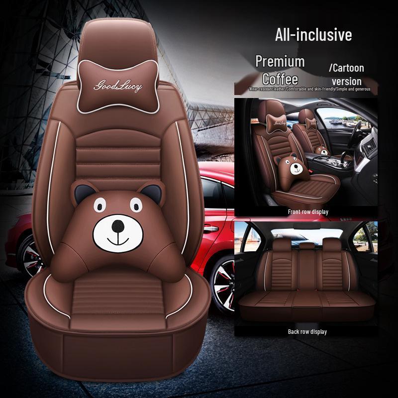 Full Leather Car Seat Cover, Universal Fit for Bin Yue, Emgrand GS, Vision, Boyue