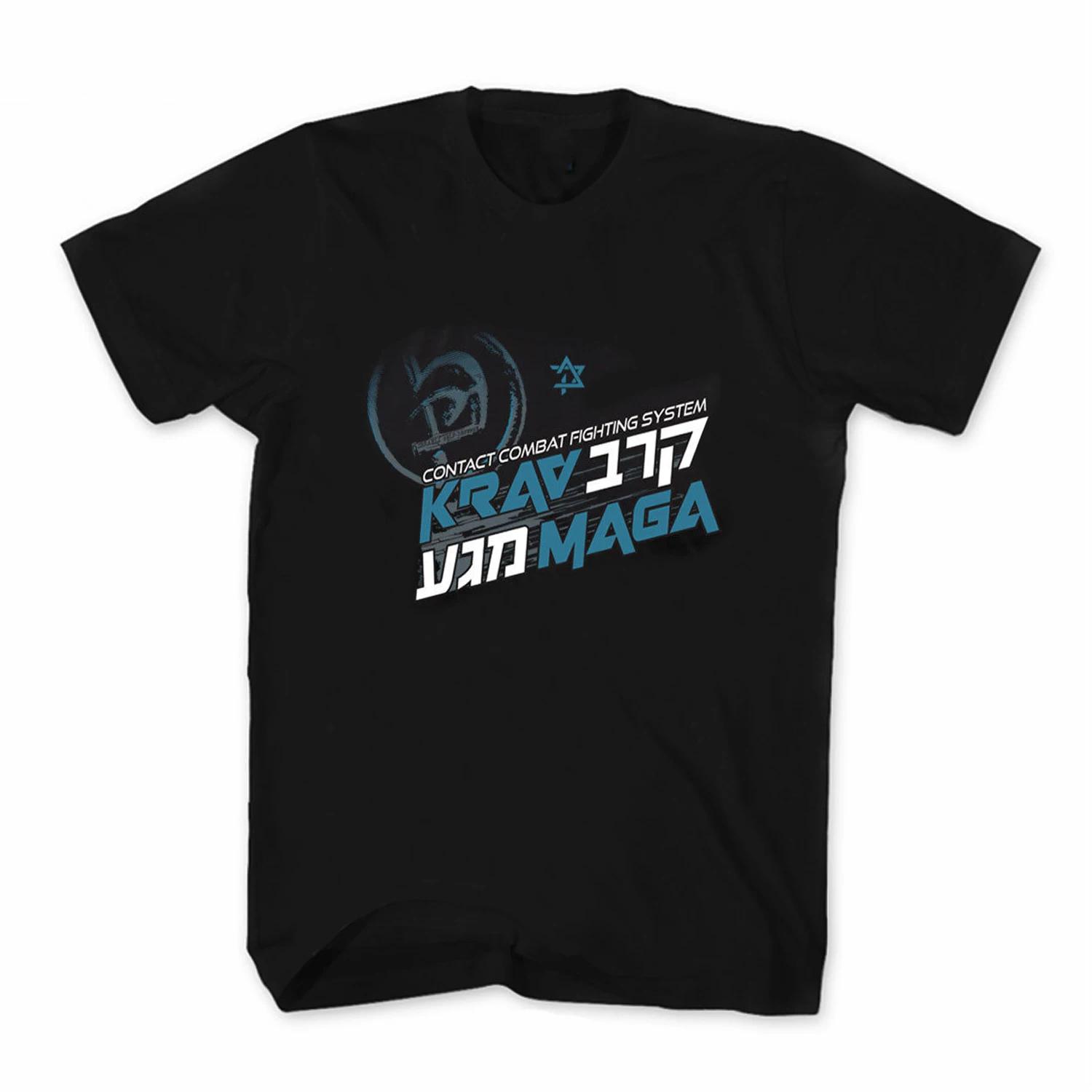 Krav Maga Israeli Combat System MMA Fighting Training TShirt Short Sleeve Casual 100 Cotton ONeck Summer Mens Tshirt New S