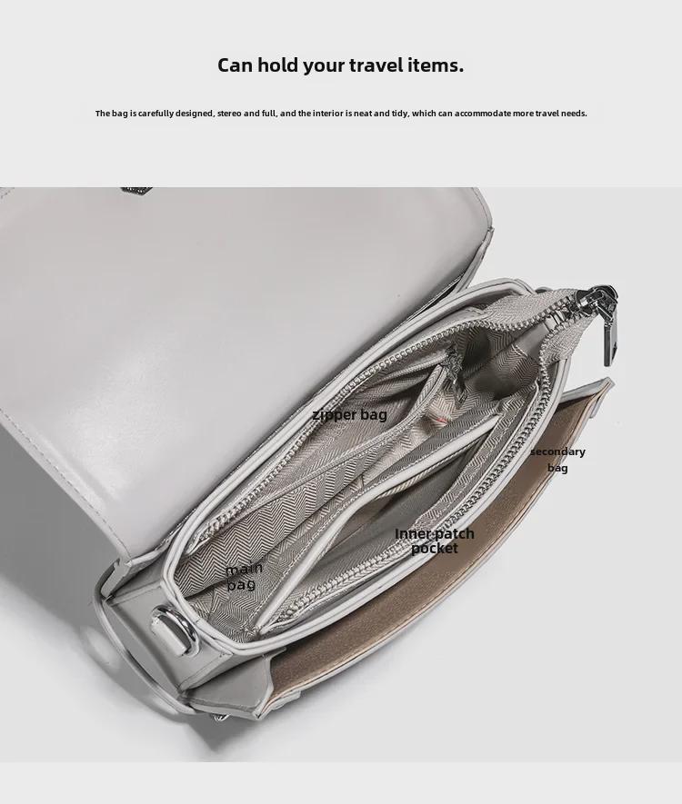 2024 Women's Fashion Versatile Lace Handbag: New Light Luxury Shoulder and Crossbody Small Square Bag