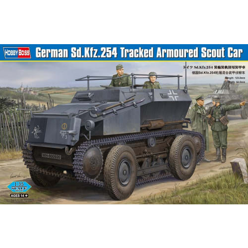 

Hobby Boss 1/35 Fighting Vehicle Series German Sd.Kfz.254 Wheeled and Tracked Armored Vehicle