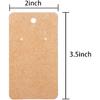 Earring Card Holder 256 Pack Display Cards Hanging Earring, Kraft Paper Tags for DIY Ear Studs and Earrings, 3.5 X 2 Inches (Brown)