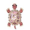 Colored Diamond Small Turtle Brooch: Light Luxury, Cute & Stylish Design