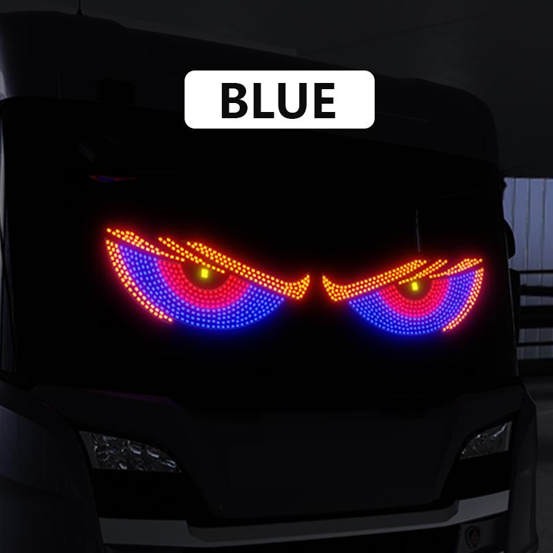 

Автомобильные светодиодные глаза дьявола , сигнальные огни для транспортных средств, универсальные динамические светодиодные фары, украшение на лобовое стекло, автоматические грузовые предупреждающие стробоскопические лампы