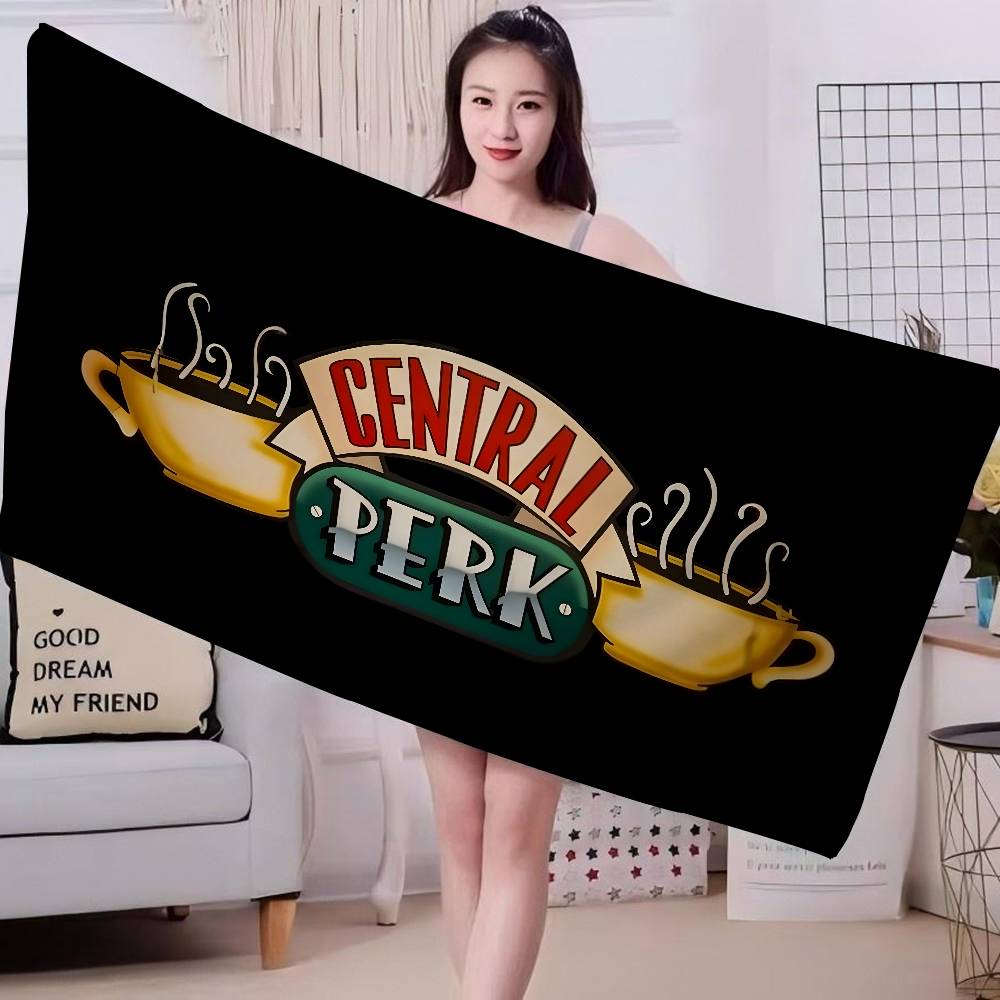 Hot Sale Friends TV Show Microfiber Blanket Quick Drying Beach Towels Oversized Printing Super Absorbent Pool Towel Blanket