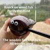 Animal Shape Small Wooden Fish Percussion Percussion Instrument Wooden Carving Ornaments  Preschool