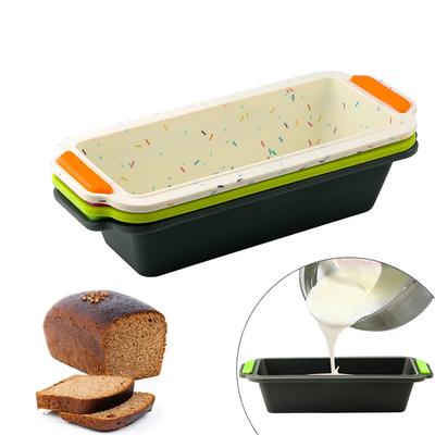 Rechteckige Silikon-Brotform, Toastbrotform, Kuchentablett, lange quadratische Kuchenform, Backformen, Antihaft-Backwerkzeuge