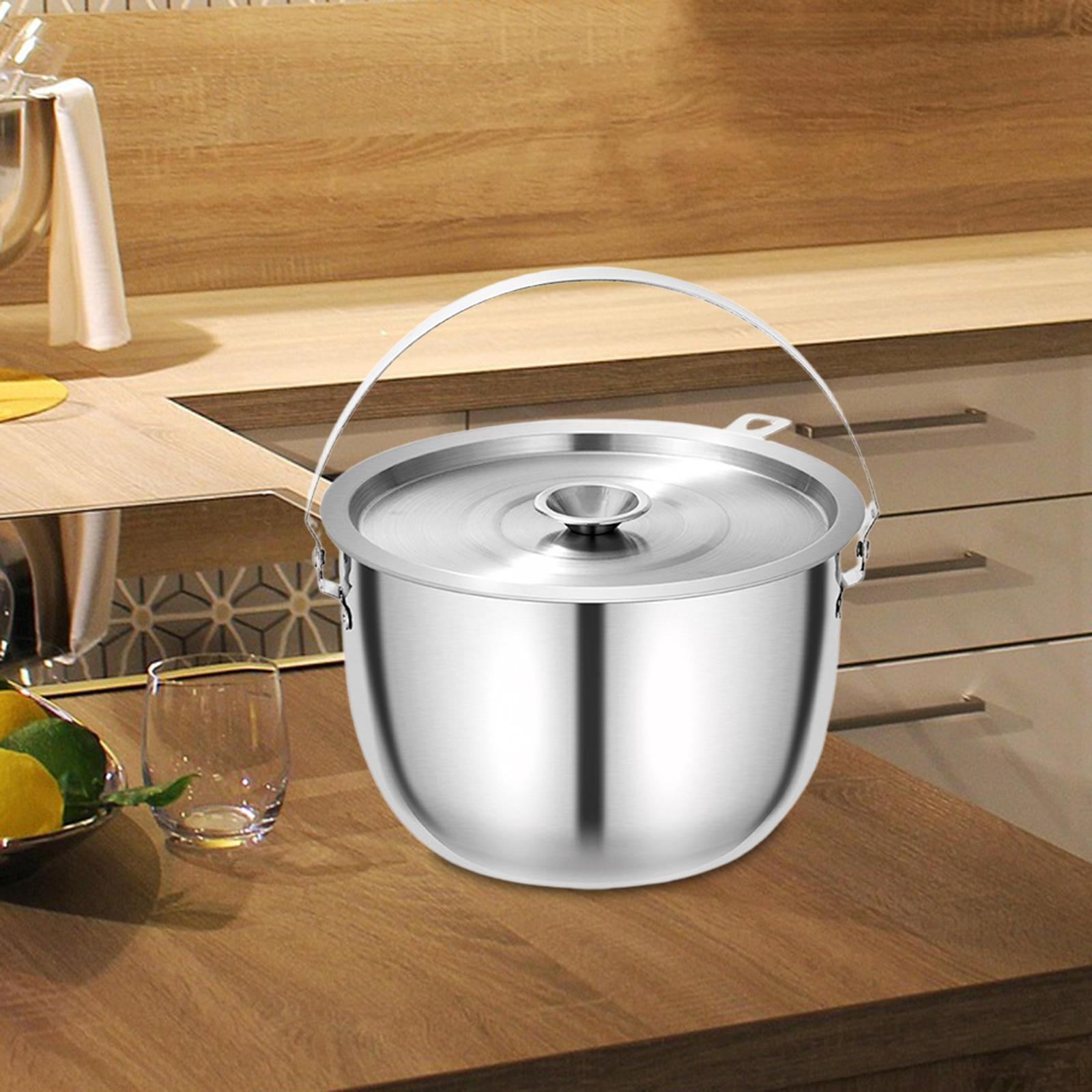 

Большой походный котелок с пыленепроницаемой крышкой и сетчатым фильтром для масла 2L