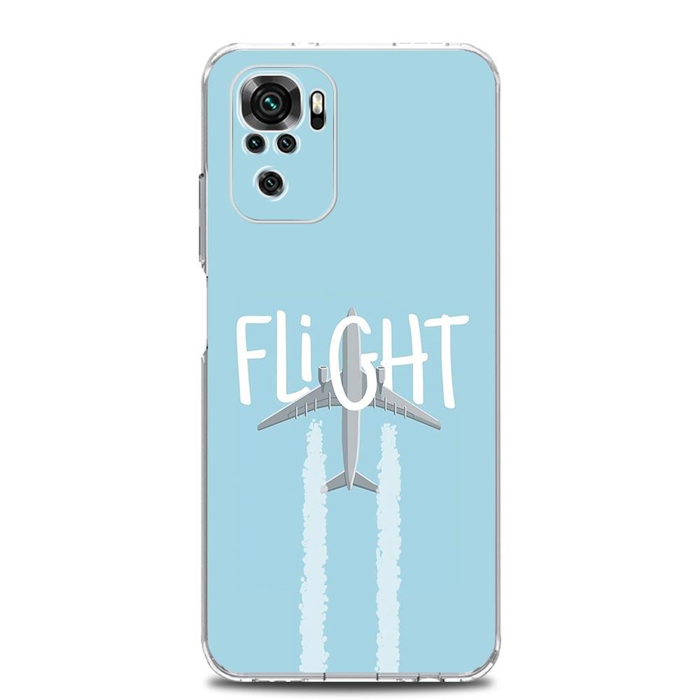 Handyhülle für Xiaomi Redmi Note 15 14 13 12 4G 10 11 Pro Plus 5G 14C 13C 12C 10C Klare Weiche TPU Hülle Flugzeugmuster