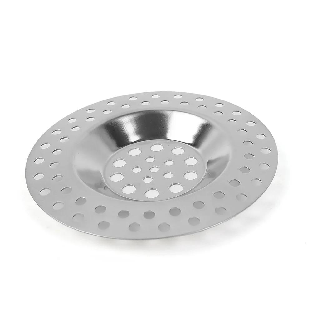 Kitchen Metal Sink Filter Stainless Steel Mesh Strainer Food Waste Drain Hole Bathroom Shower Hair Catcher Stopper Sewer Filter