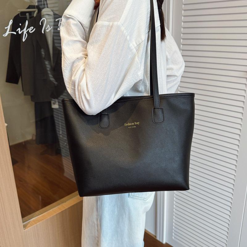 Large-capacity Bag, New High-end College Student Class Shoulder Bag, Women's Portable Commuter Tote Bag