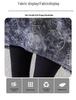 Plus-Size V-Neck Ink Print Summer Shirt – Fat Girls' Loose Fit, Belly Cover, Medium-Length – Women's Top, 200 Jin