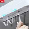 Washbasin Rack Toilet Towel Face Plate Hook Kitchen Storage Basin Hanger Free Punching Folding Washbasin Rack