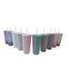Rhinestone Cold Brew Coffee Cup: Double-Layered PS Straw Cup, Large Capacity, Perfect Gift for Women/Girls