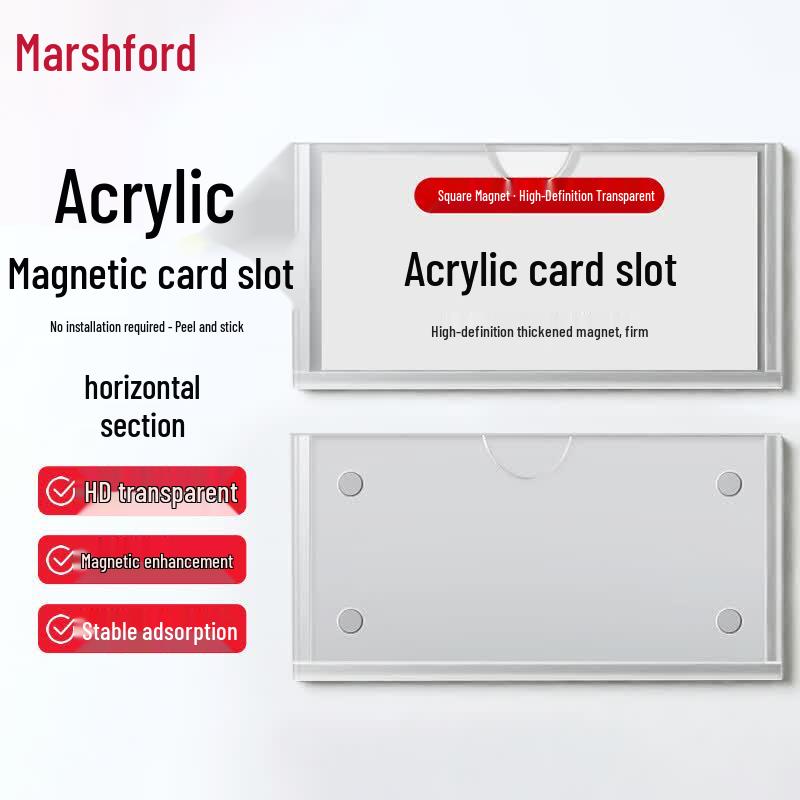 Acrylic Magnetic Sign Holder 6*12cm