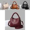 Chic Bucket Bag For Women 2023 Trendy Soft Pu Leather Shoulder Crossbody Style
