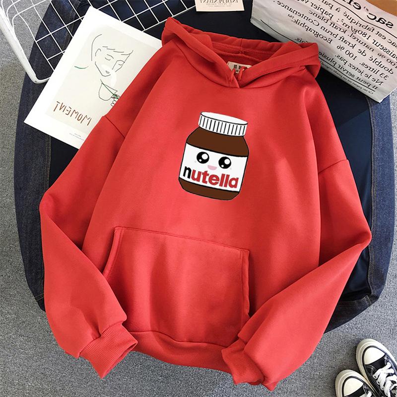 winter Nutella little face Hoodie Print Hoody Men Women Unisex BASIC Sweatshirts Fashion Cartoon Printing Hoodies streetwear