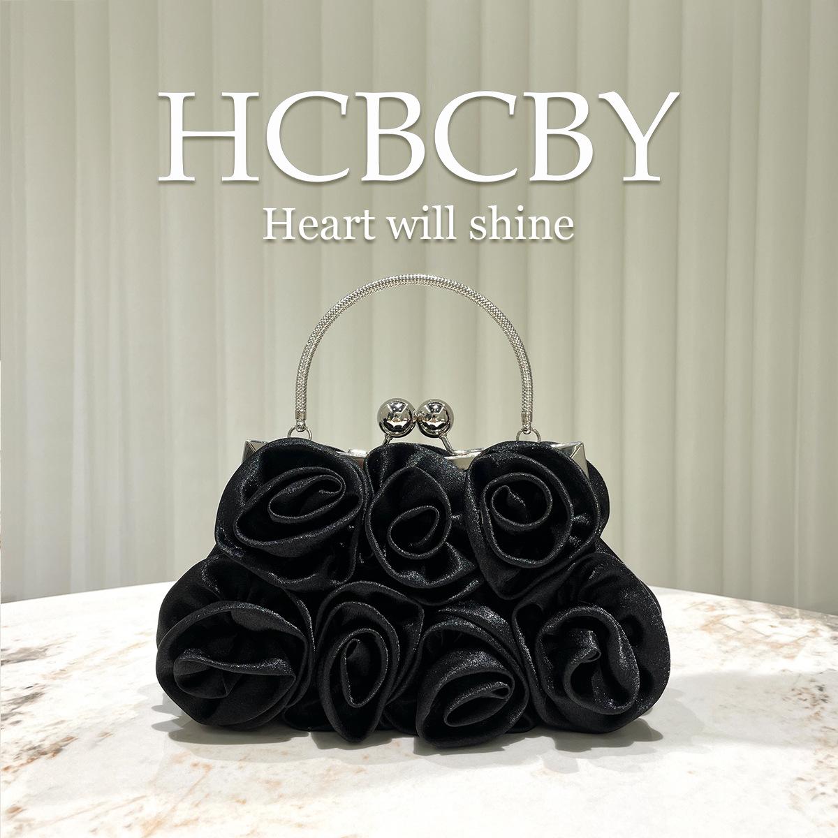 

Women s Evening Clutch Bag Floral Satin Purses with Removable Chain Kiss Lock Evening Bag for Women Cute Flower Formal Purse for Wedding Party Prom one size